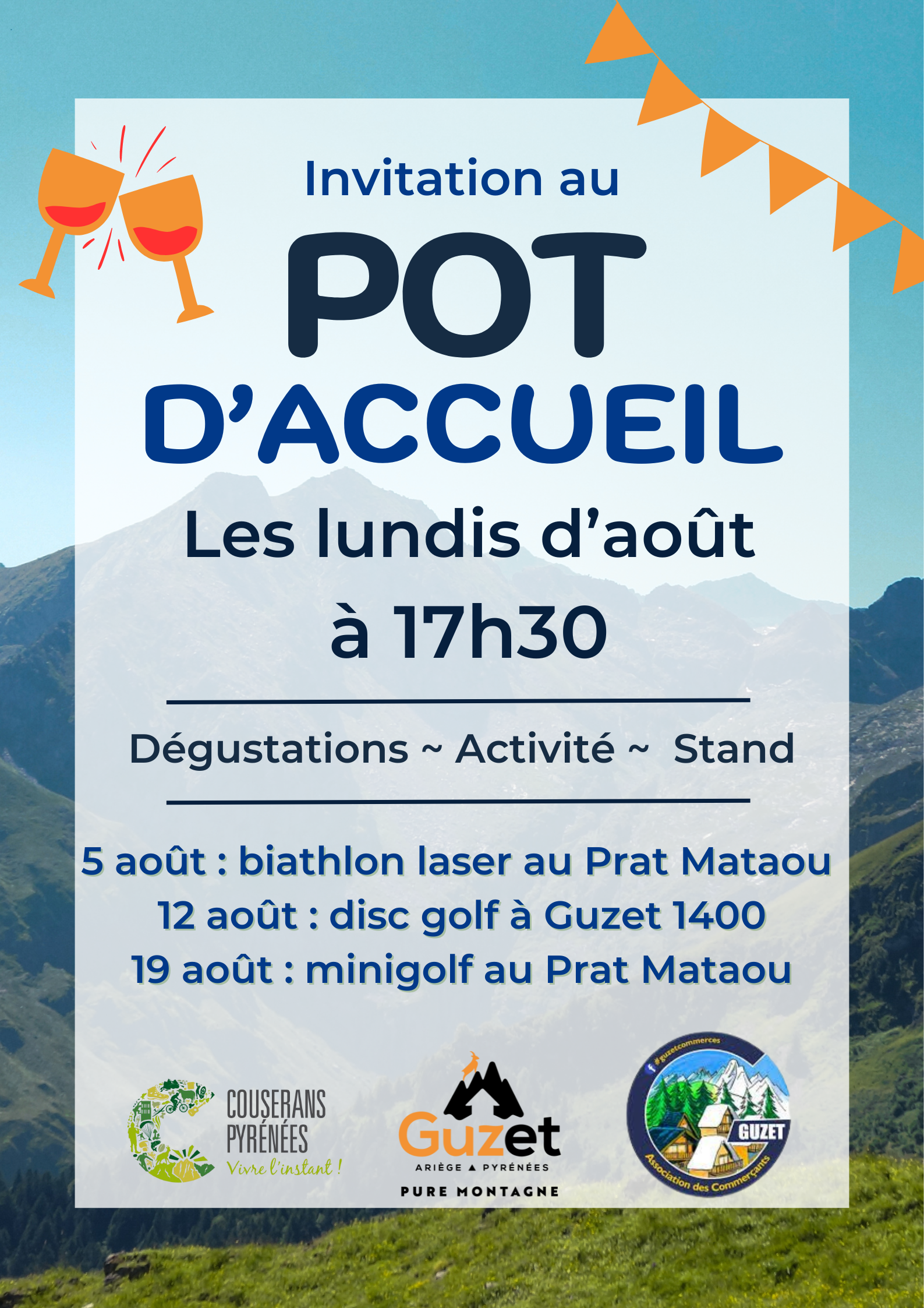 affiche pot d'accueil Guzet
